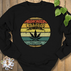 Black / S Cannabis 100% Natural Sweatshirt Sweatshirt