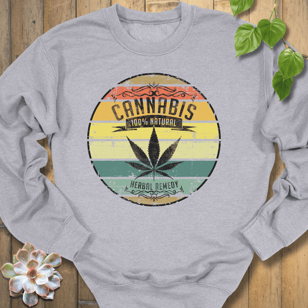 Sport Grey / S Cannabis 100% Natural Sweatshirt Sweatshirt