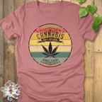 Heather Mauve / M Cannabis 100% Natural T-Shirt T-Shirt
