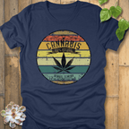 Heather Navy / S Cannabis 100% Natural T-Shirt T-Shirt