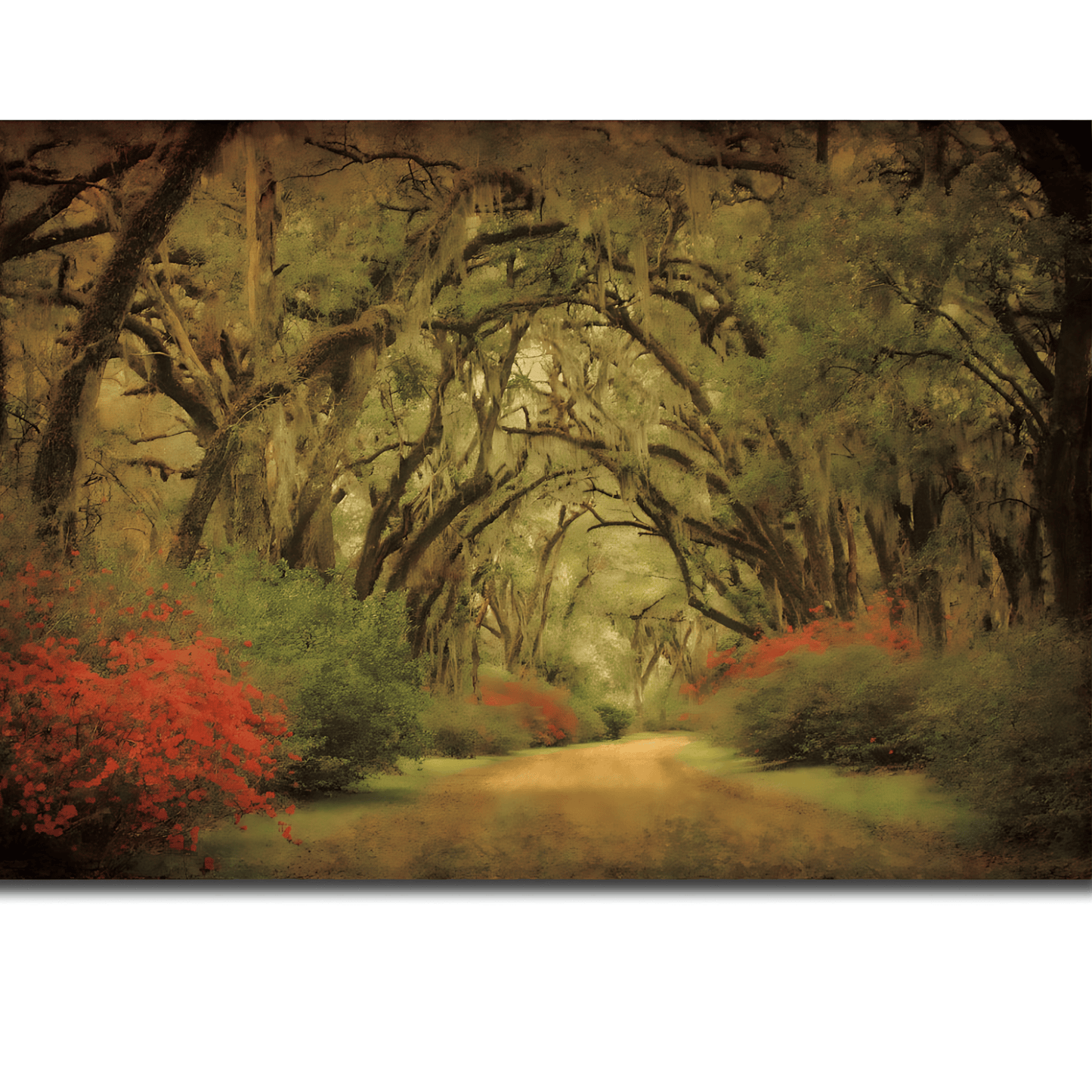 Canvas Art - Oaks & Flowers Home Decor