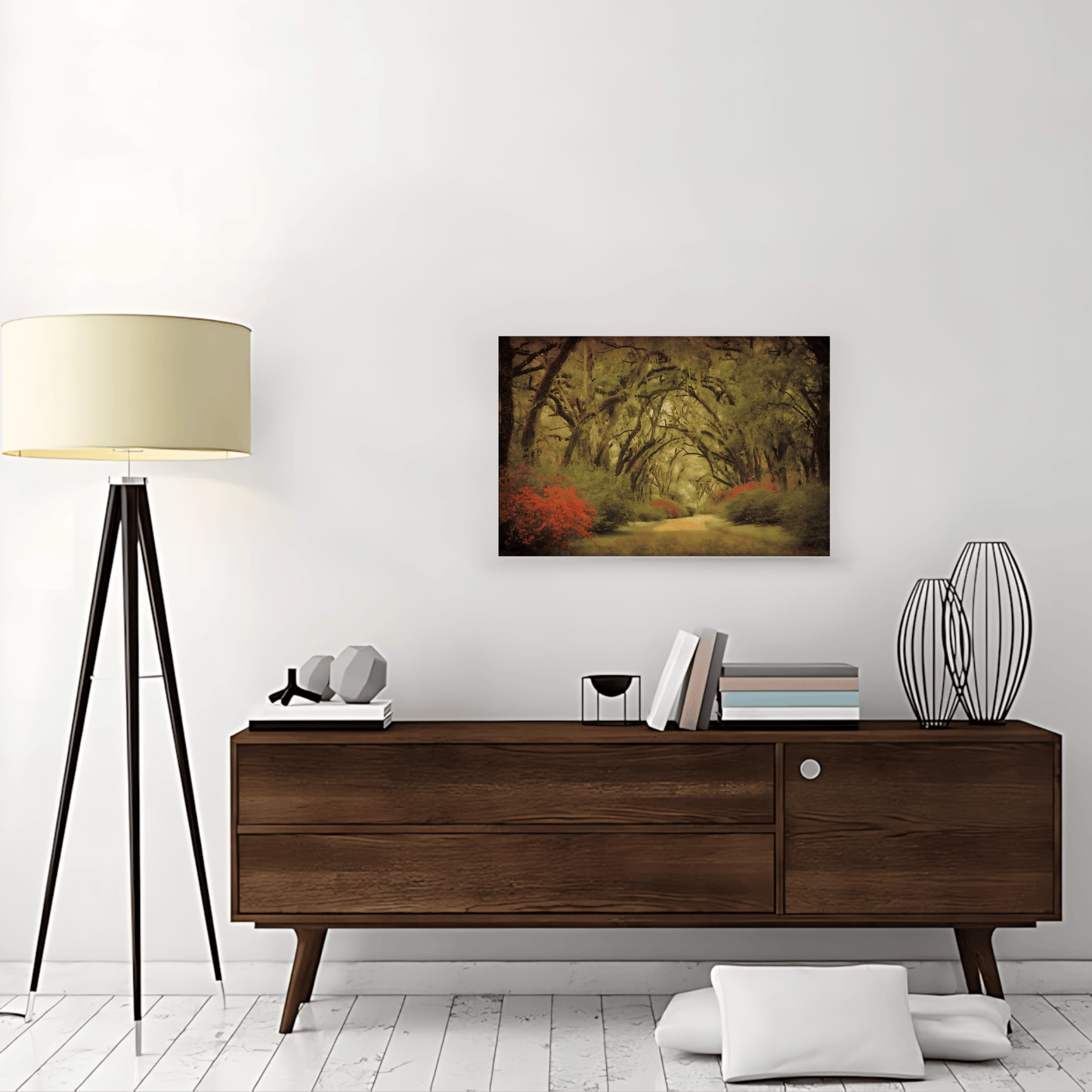 Canvas Art - Oaks & Flowers Home Decor