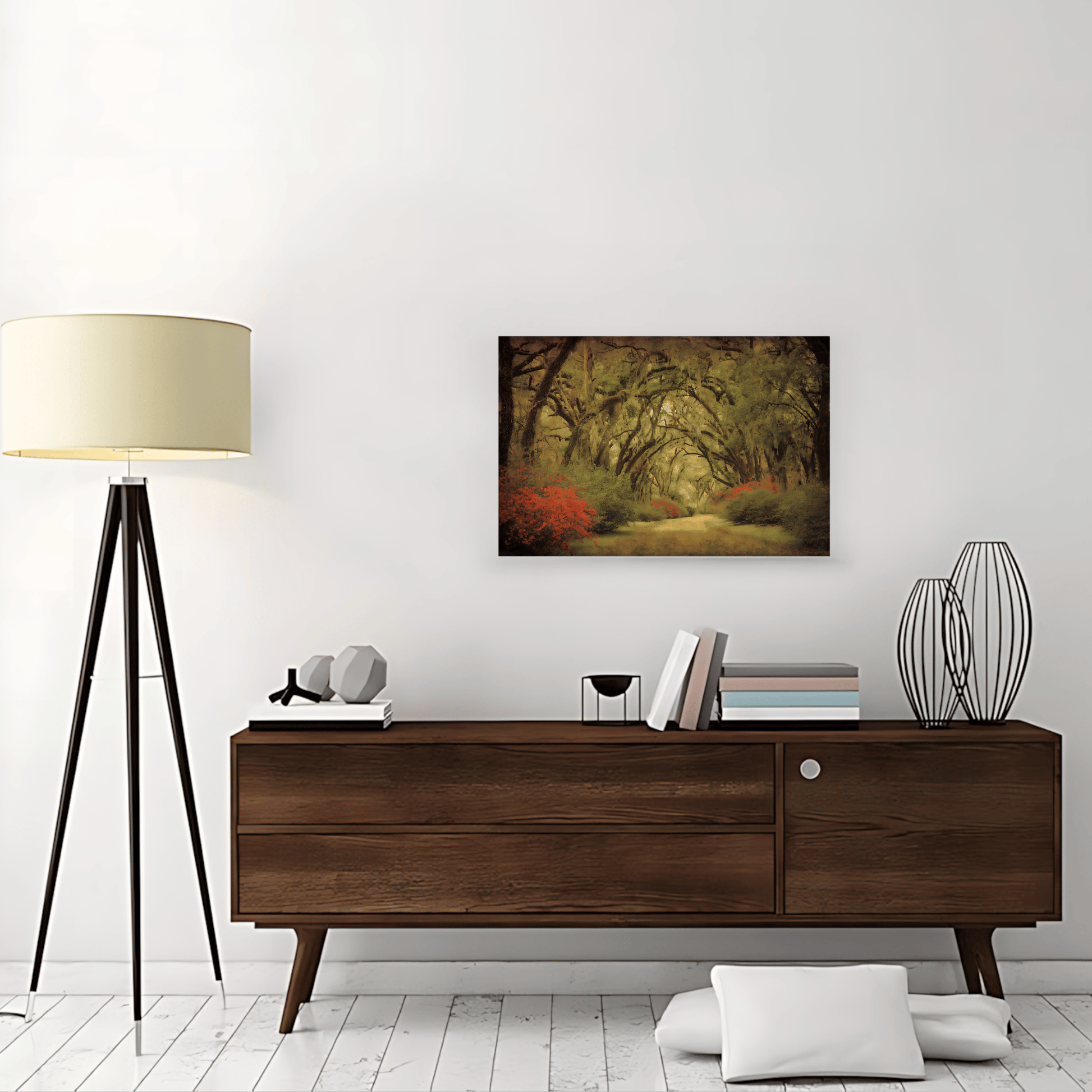 Canvas Art - Oaks & Flowers Home Decor