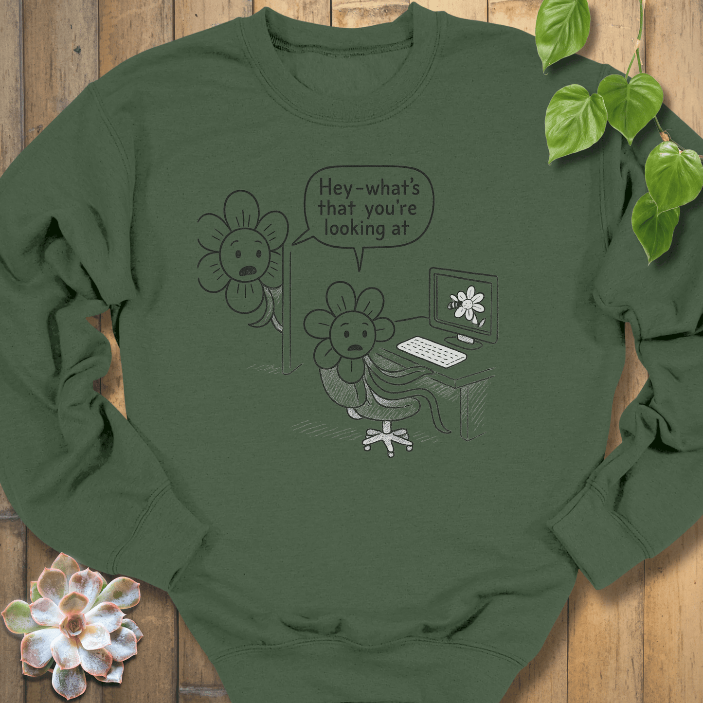 Military Green / S Caught In The Act Sweatshirt Sweatshirt