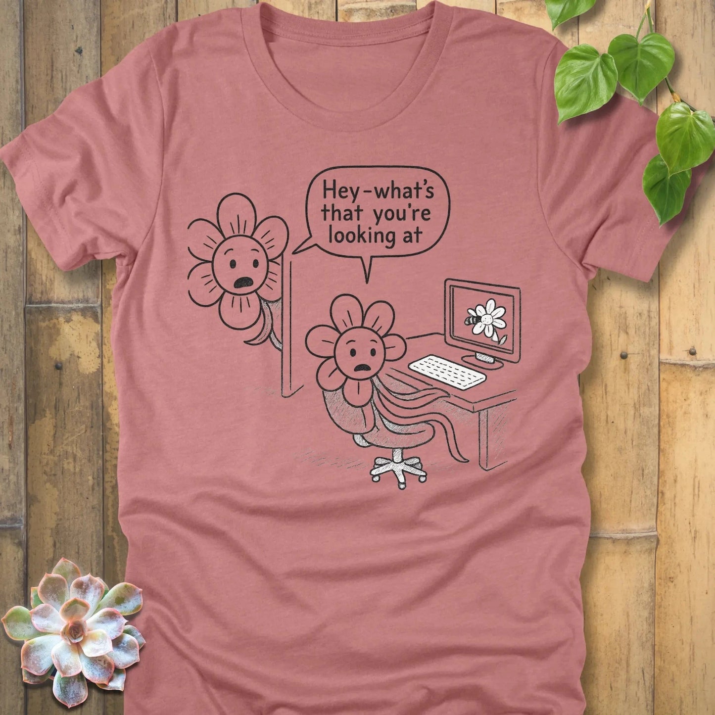 Heather Mauve / S Caught In The Act - T-Shirt T-Shirt