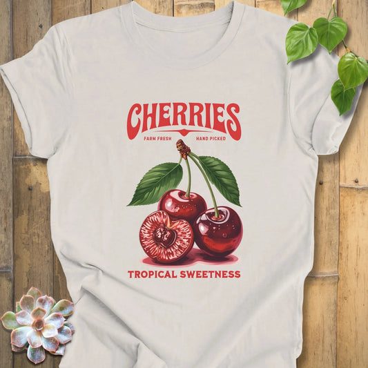 Vintage White / XS Cherries Tropical Sweetness T-Shirt T-Shirt