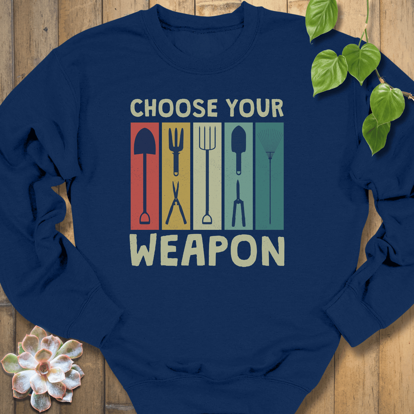 Navy / S Choose Your Weapon Sweatshirt Sweatshirt