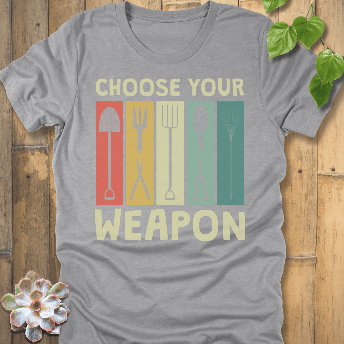 Athletic Heather / S Choose Your Weapon T-Shirt T-Shirt