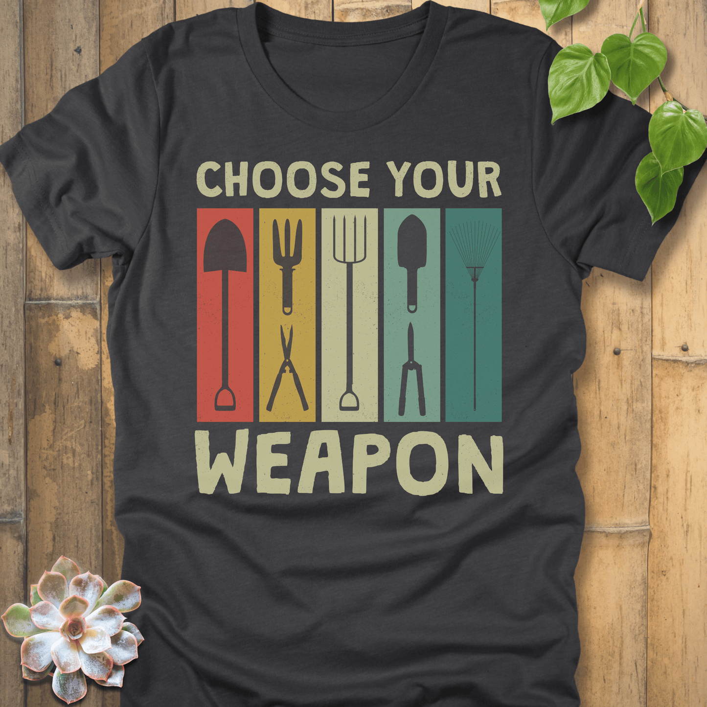 Dark Grey Heather / S Choose Your Weapon T-Shirt T-Shirt