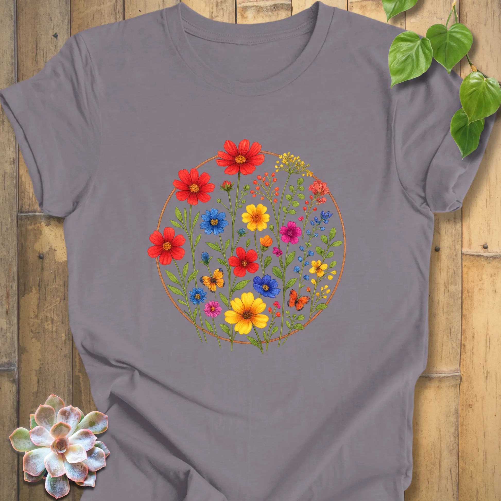 breathable floral graphic shirt