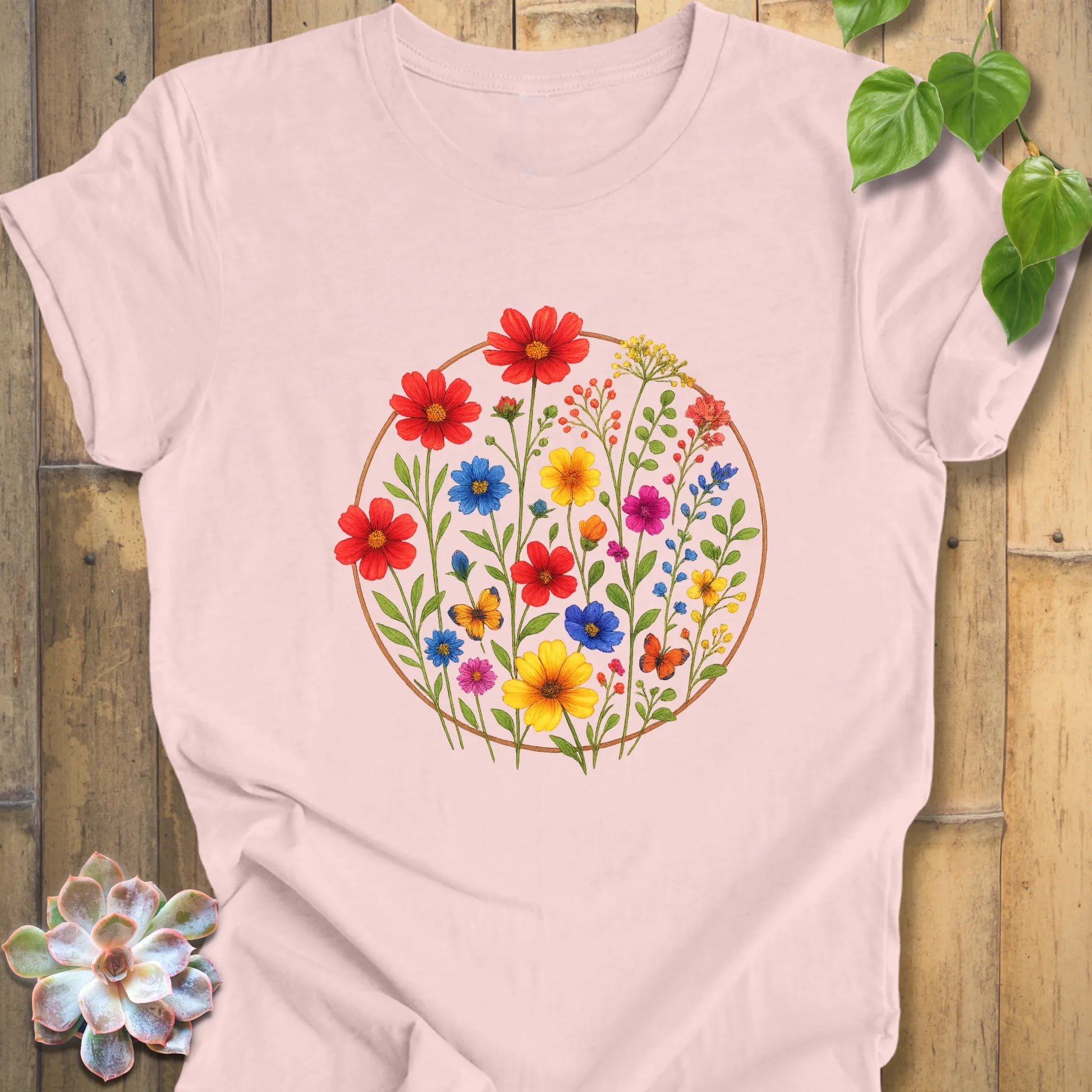 nature themed cotton t-shirt