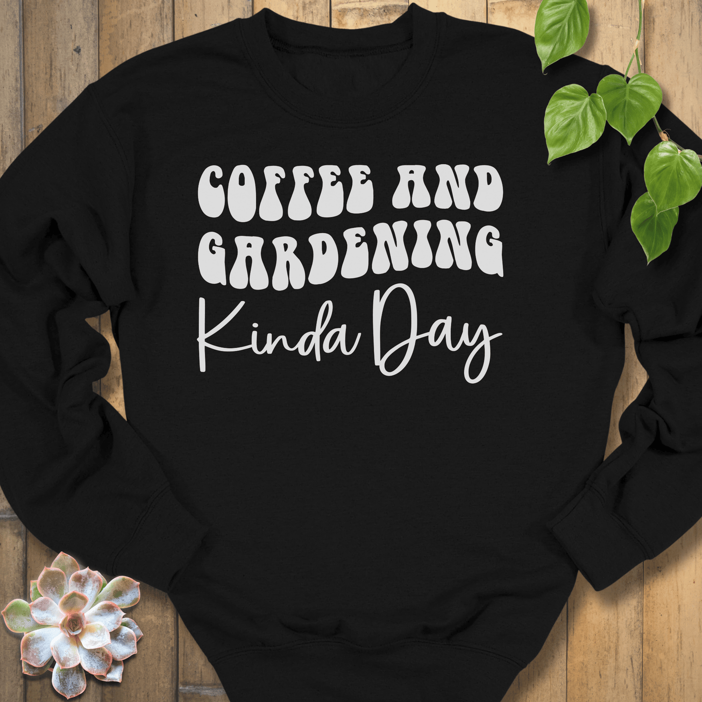 Black / S Coffee And Gardening Sweatshirt Sweatshirt