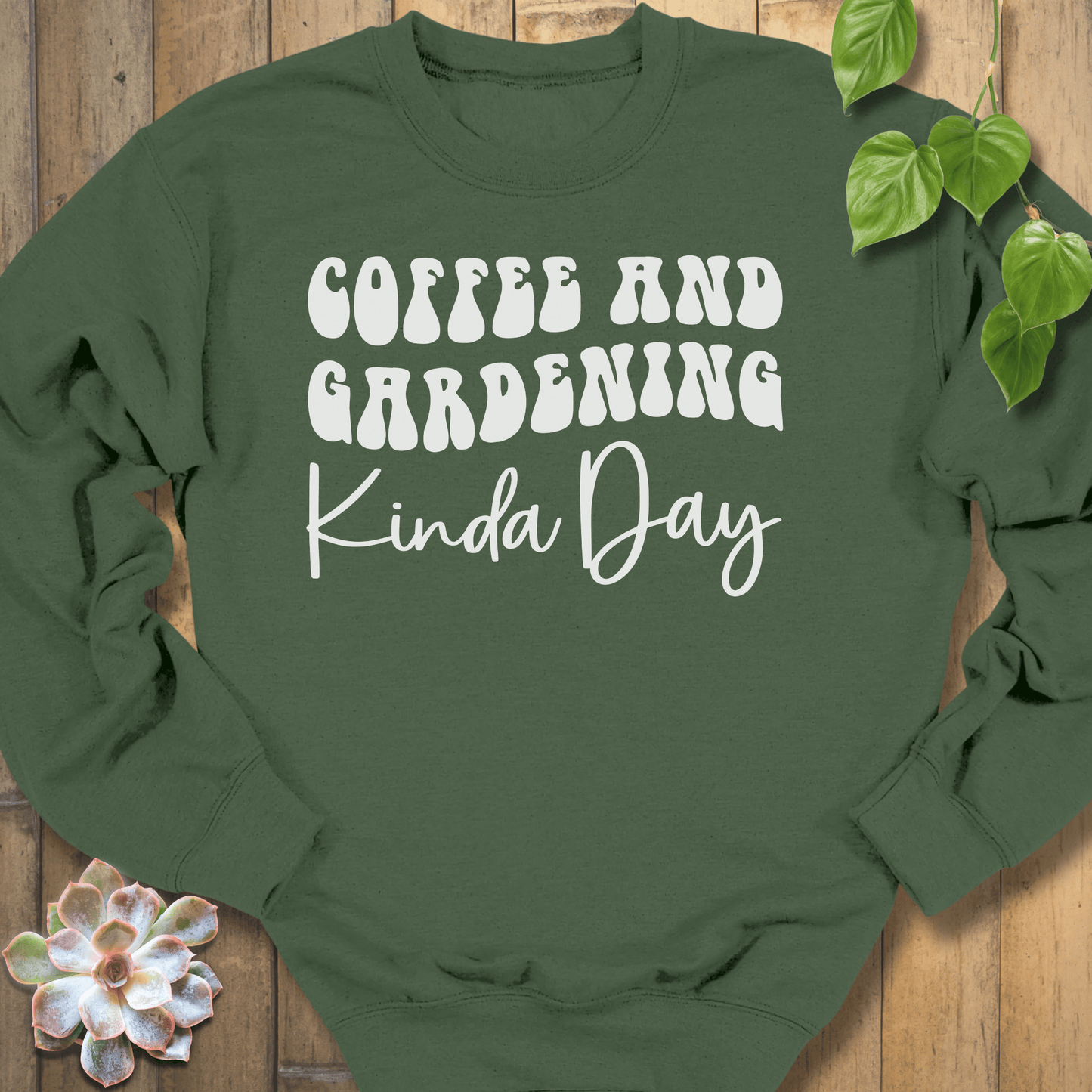 Military Green / S Coffee And Gardening Sweatshirt Sweatshirt