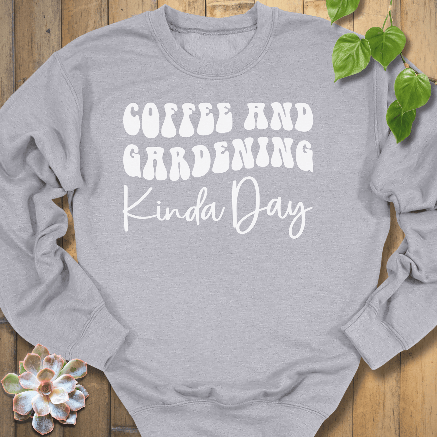 Sport Grey / S Coffee And Gardening Sweatshirt Sweatshirt