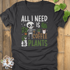 Dark Grey Heather / S Coffee & Plant T-Shirt T-Shirt
