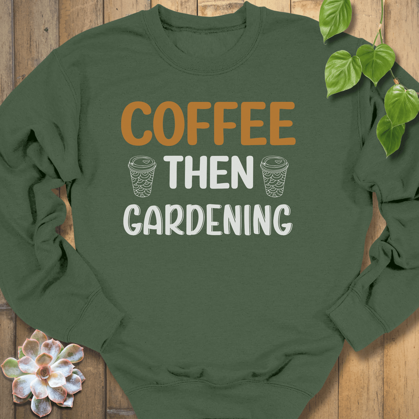 Military Green / S Coffee The Gardening Sweatshirt Sweatshirt