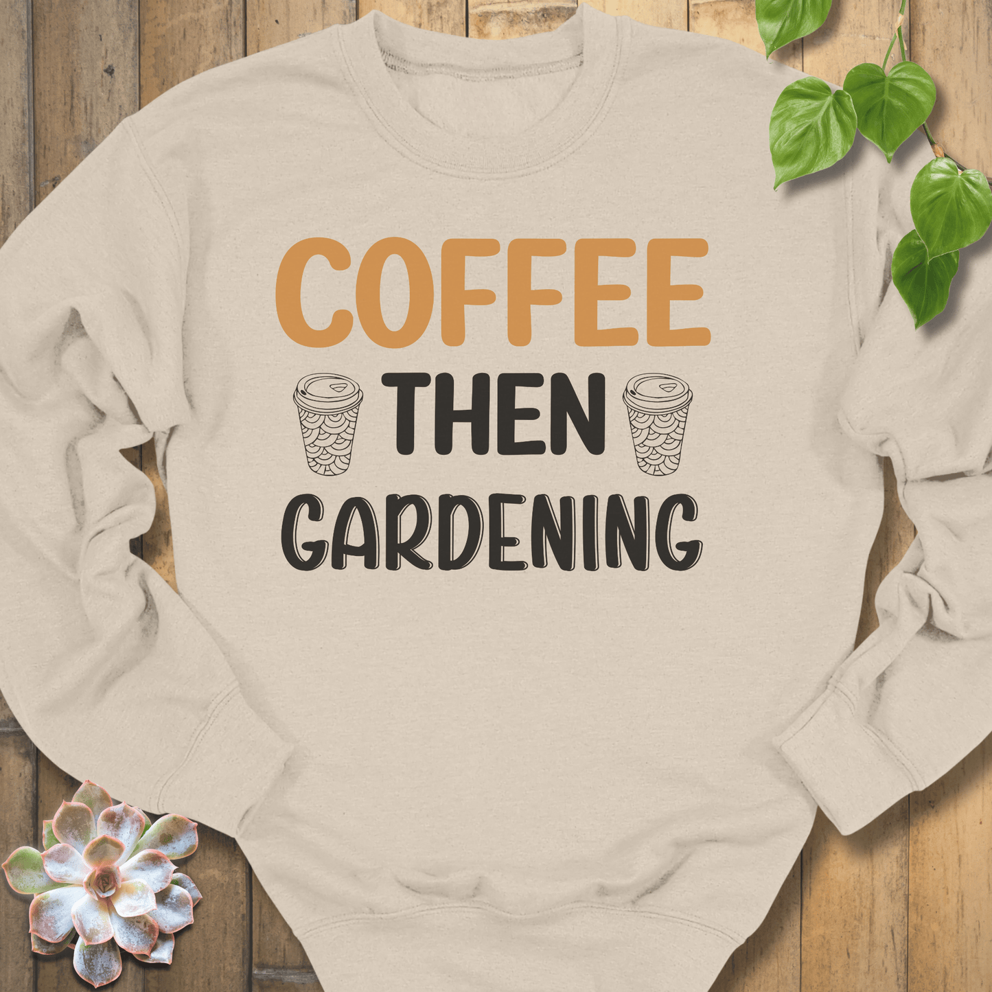 Sand / S Coffee The Gardening Sweatshirt Sweatshirt