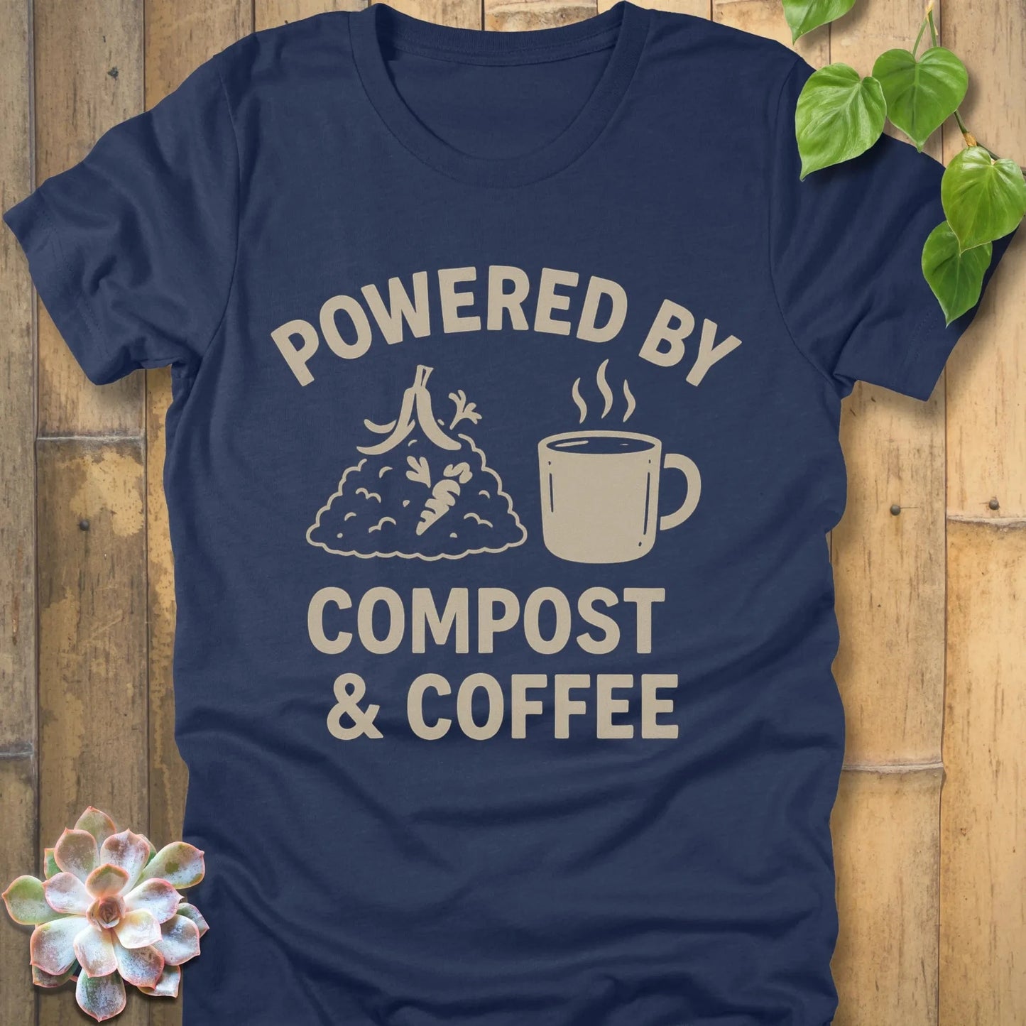 Heather Navy / S Compost & Coffee T-Shirt T-Shirt