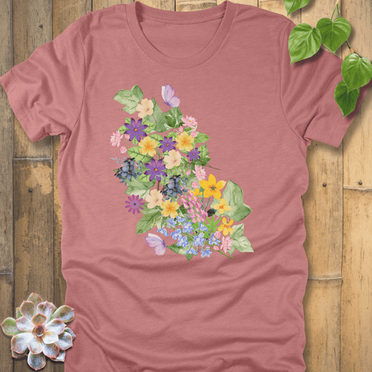 Heather Mauve / S Cottagecore T-shirt T-Shirt