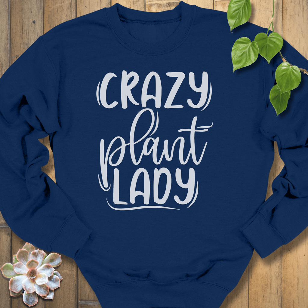 Navy / M Crazy Lady Sweatshirt Sweatshirt