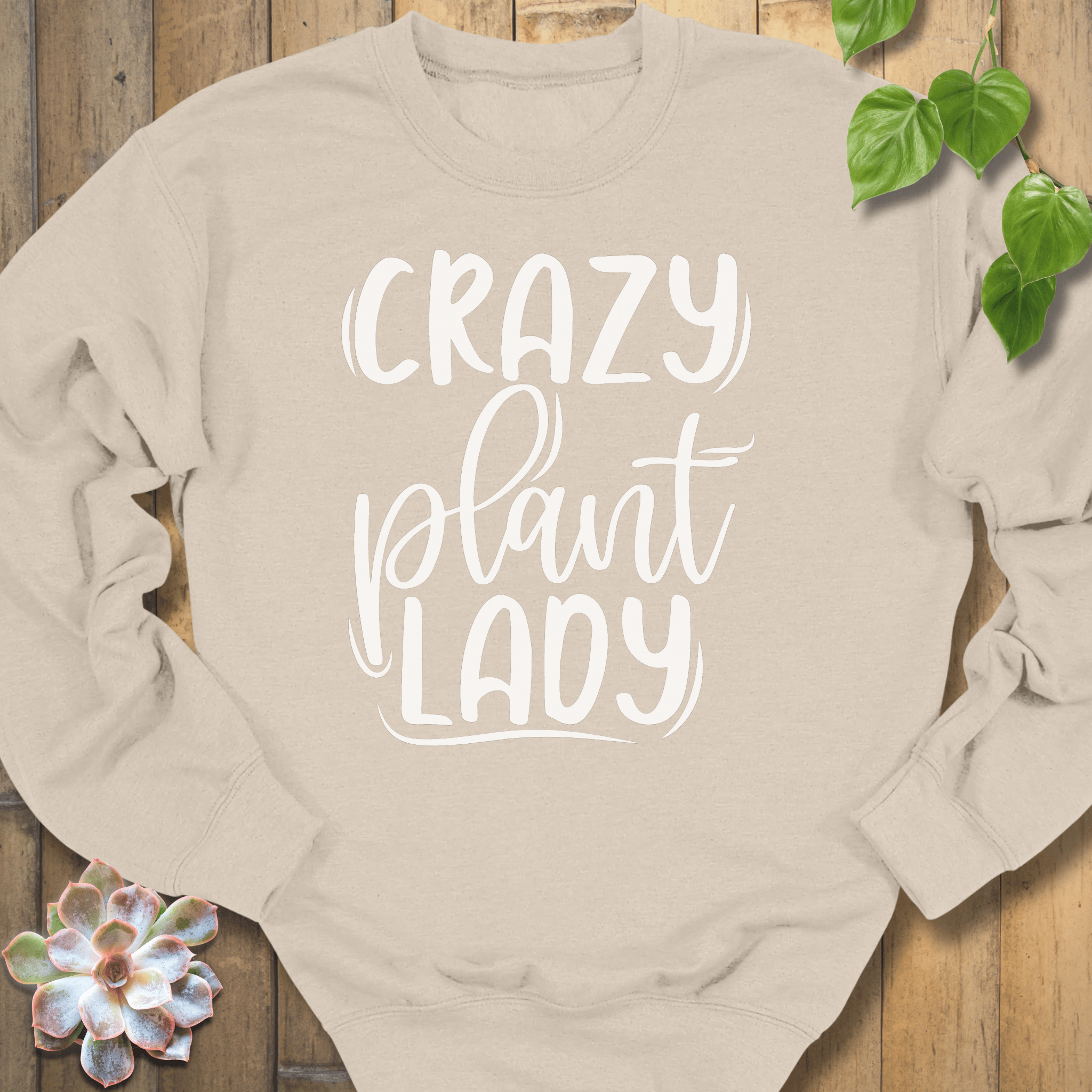 Sand / M Crazy Lady Sweatshirt Sweatshirt
