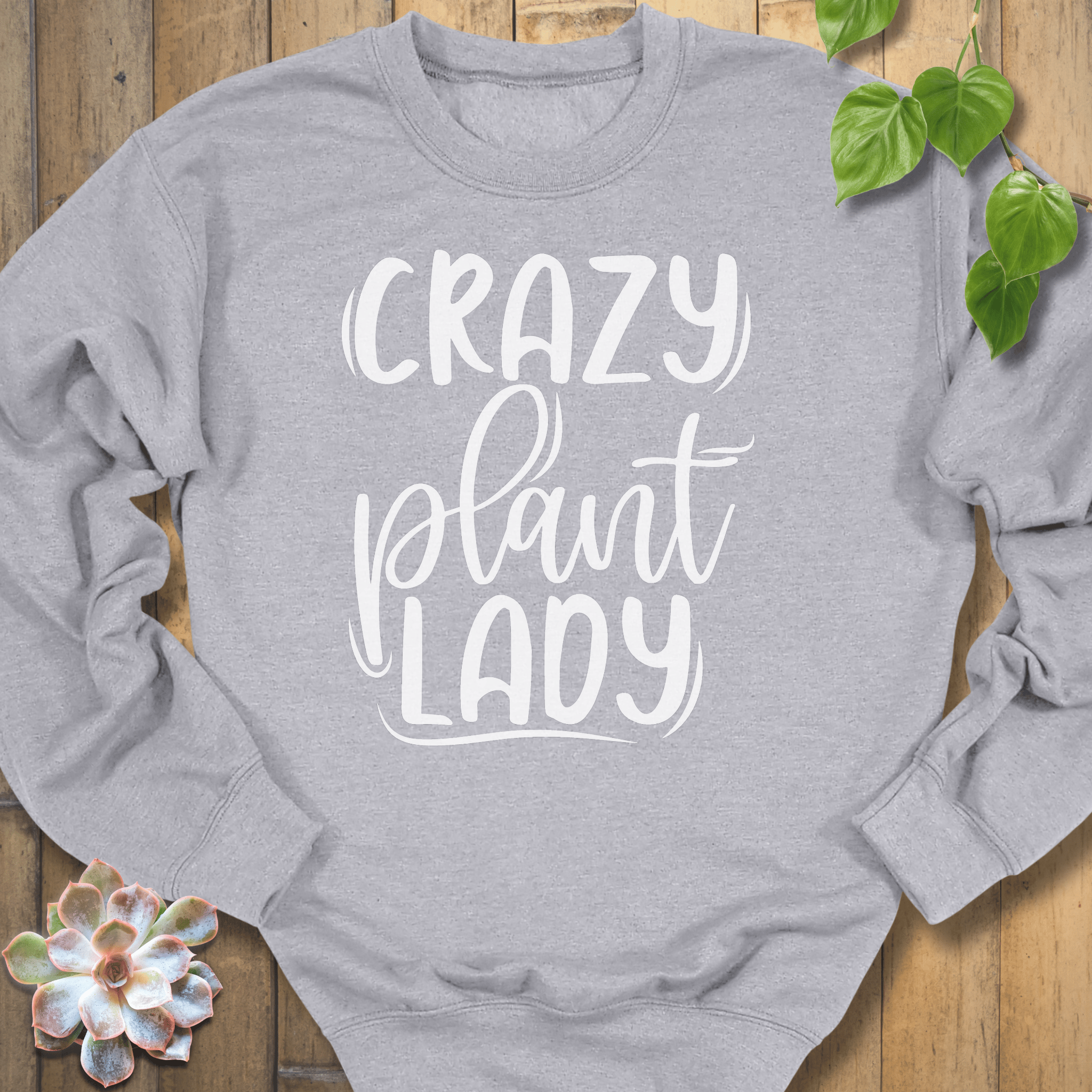 Sport Grey / M Crazy Lady Sweatshirt Sweatshirt