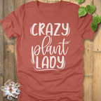 Heather Clay / S Crazy Lady T-Shirt T-Shirt