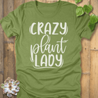Heather Green / M Crazy Lady T-Shirt T-Shirt