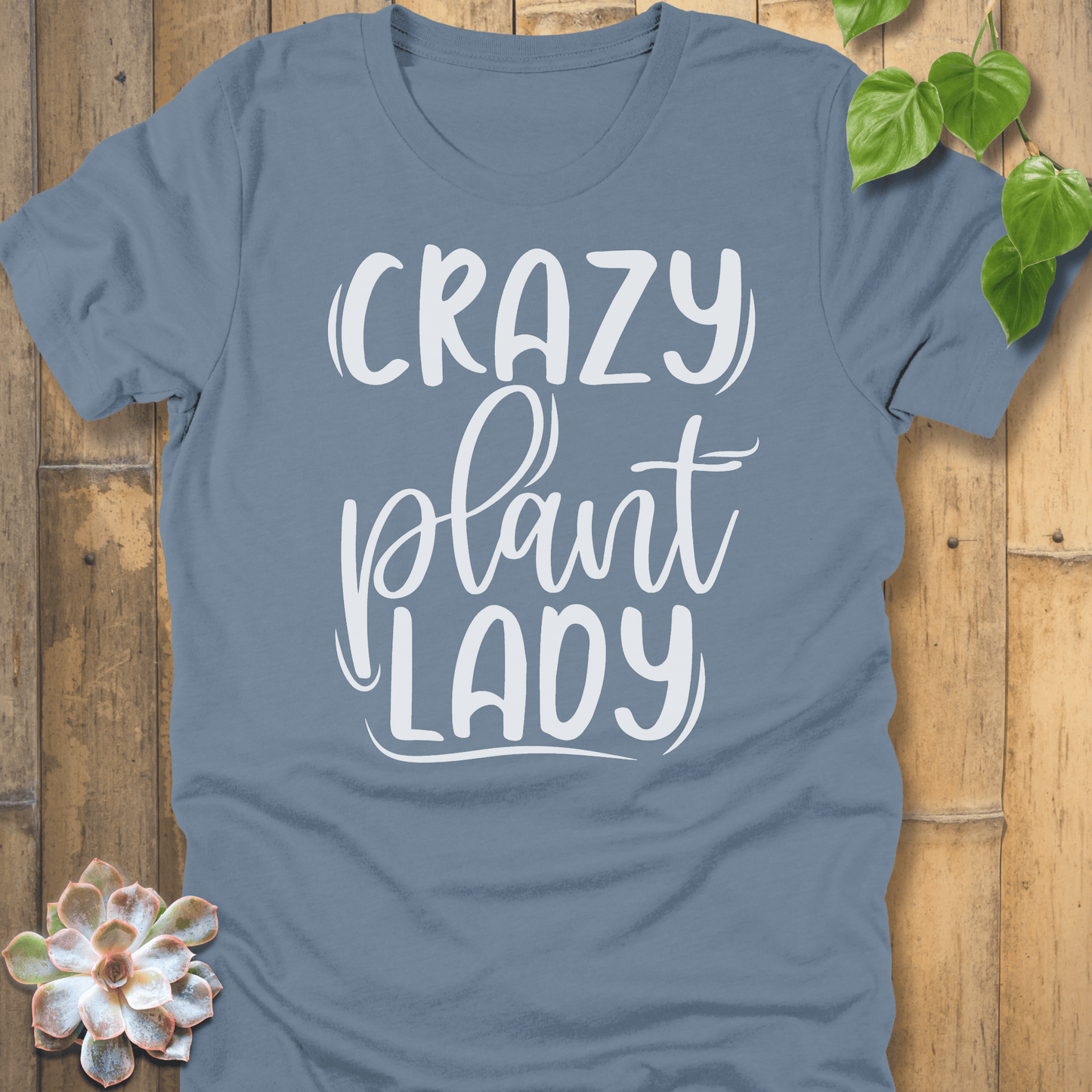 Steel Blue / S Crazy Lady T-Shirt T-Shirt