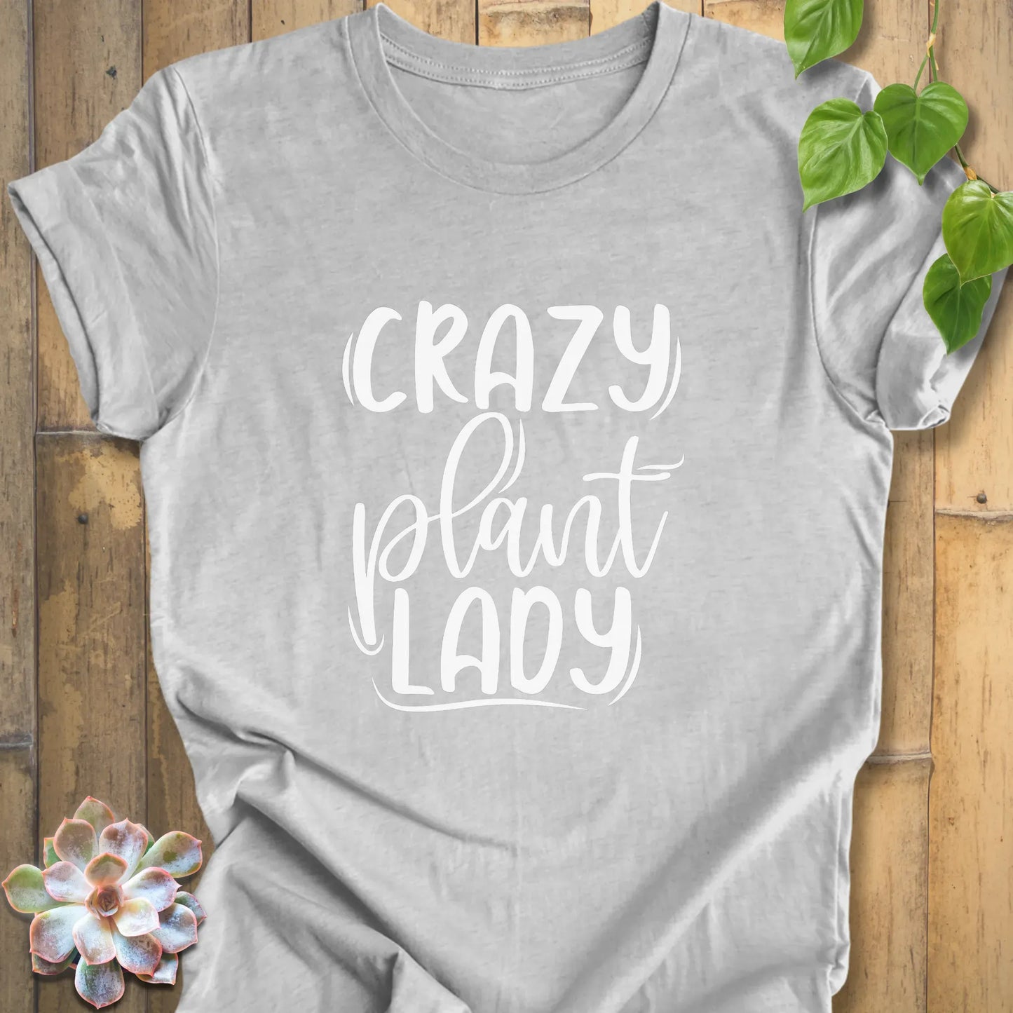 Athletic Heather / XS Crazy Plant Lady - T-Shirt T-Shirt