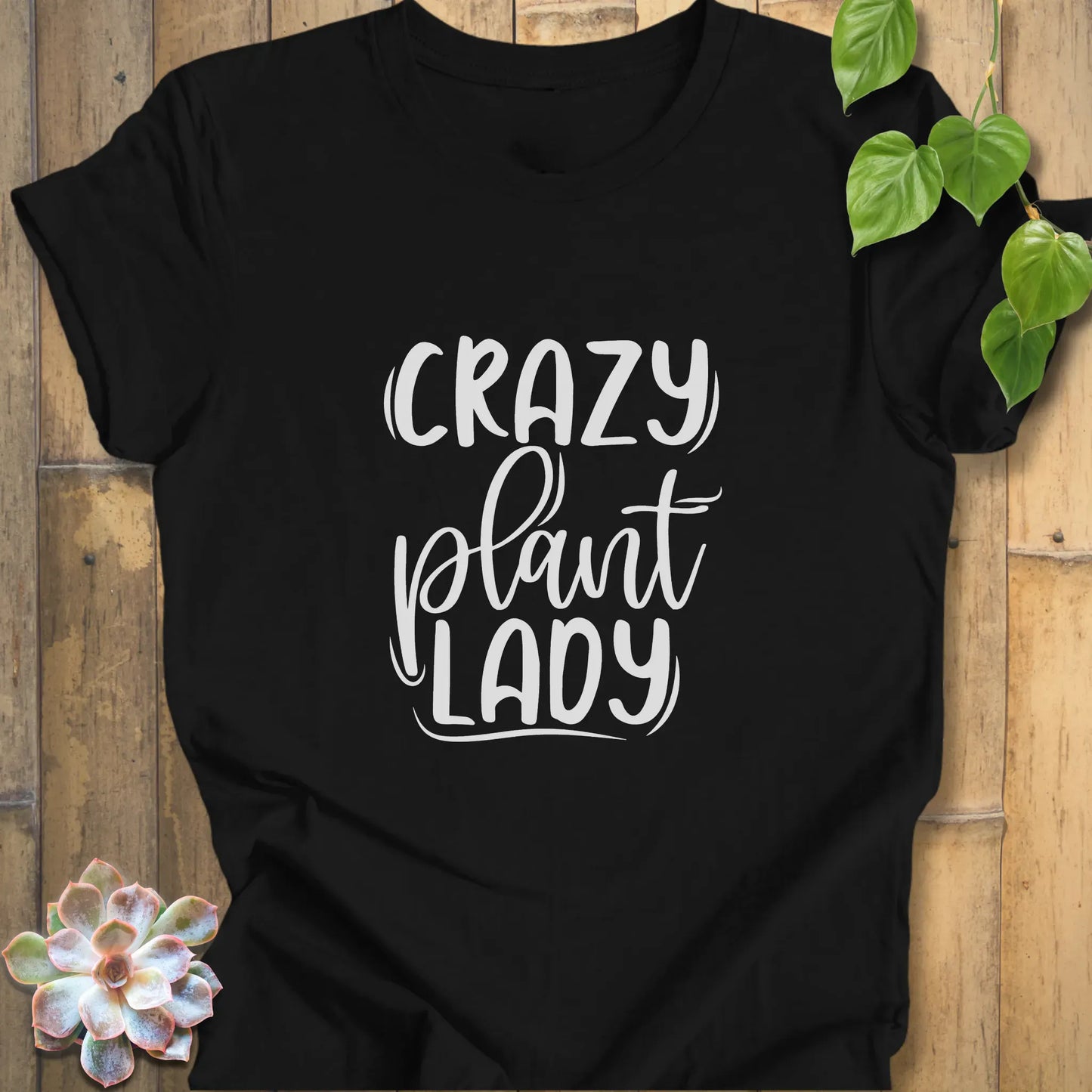 Black / XS Crazy Plant Lady - T-Shirt T-Shirt