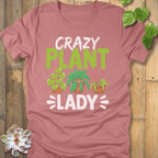 Heather Mauve / S Crazy Plant Lady T-Shirt T-Shirt