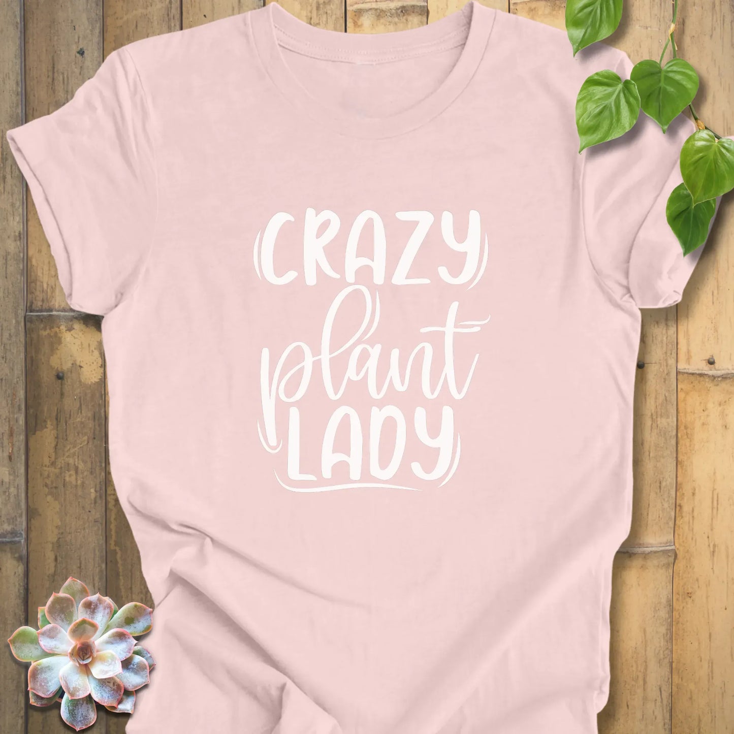 Soft Pink / XS Crazy Plant Lady - T-Shirt T-Shirt