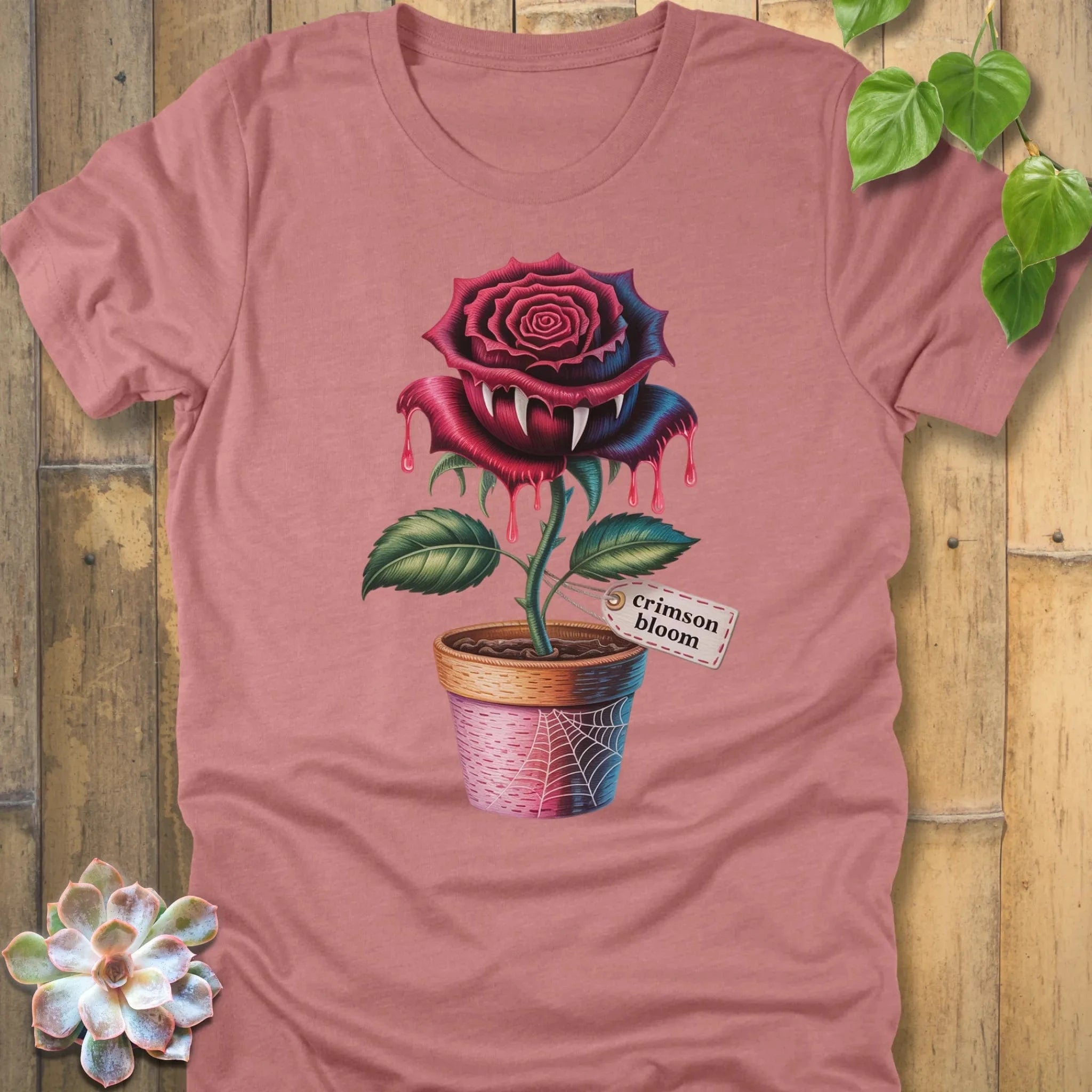 Heather Mauve / S Crimson Bloom T-Shirt T-Shirt
