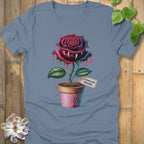 Steel Blue / S Crimson Bloom T-Shirt T-Shirt