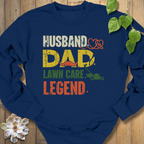 Navy / S Dad Lawn Care Legend Sweatshirt Sweatshirt