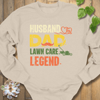 Sand / S Dad Lawn Care Legend Sweatshirt Sweatshirt