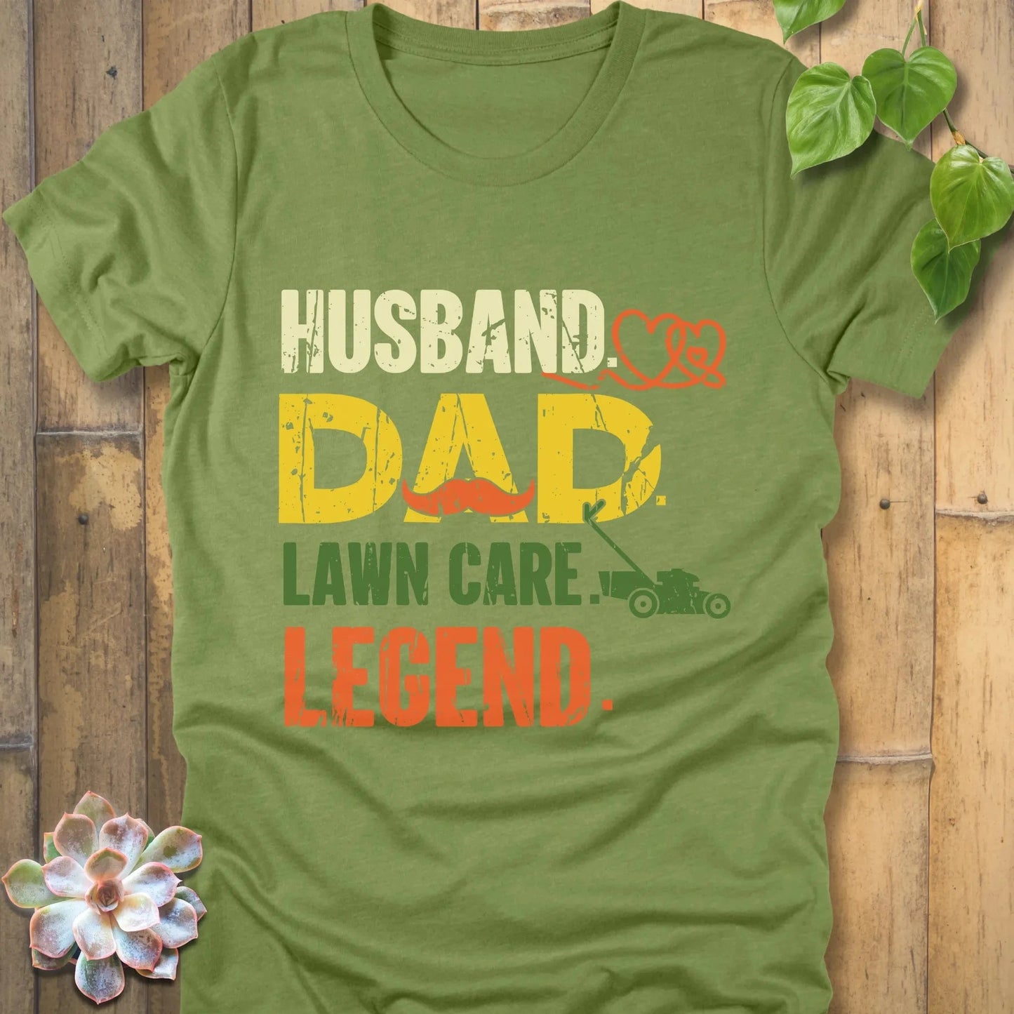 Heather Green / S Dad Lawn Care Legend T-Shirt T-Shirt