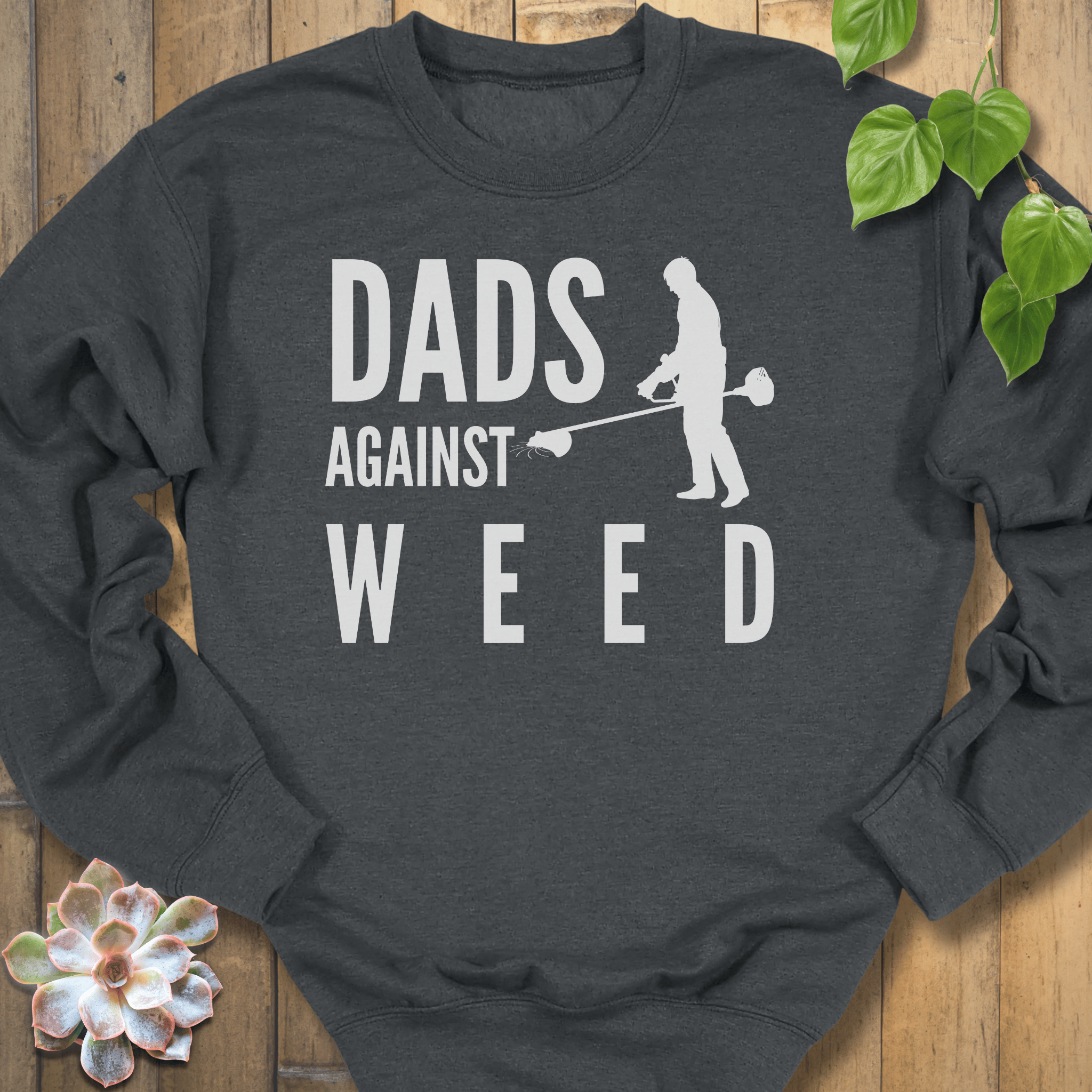 Dark Heather / S Dads Againts Weed Sweatshirt Sweatshirt
