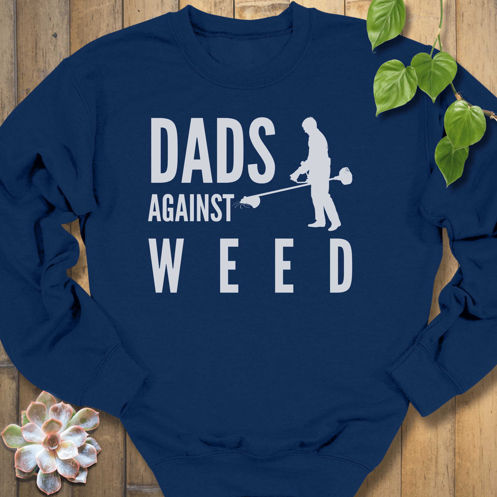 Navy / S Dads Againts Weed Sweatshirt Sweatshirt