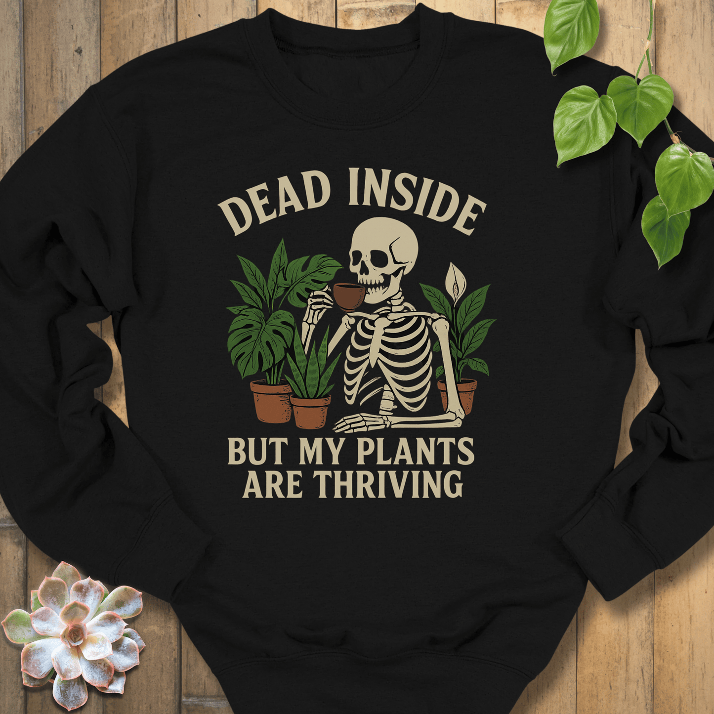 Black / S Dead Inside Sweatshirt Sweatshirt