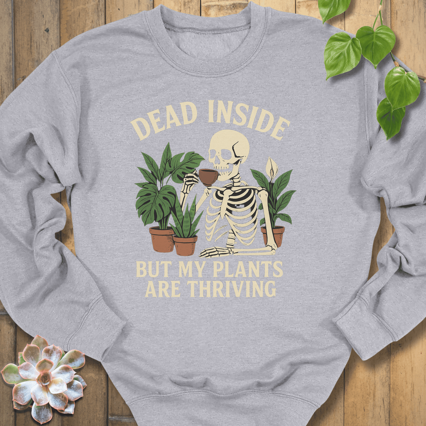 Sport Grey / S Dead Inside Sweatshirt Sweatshirt
