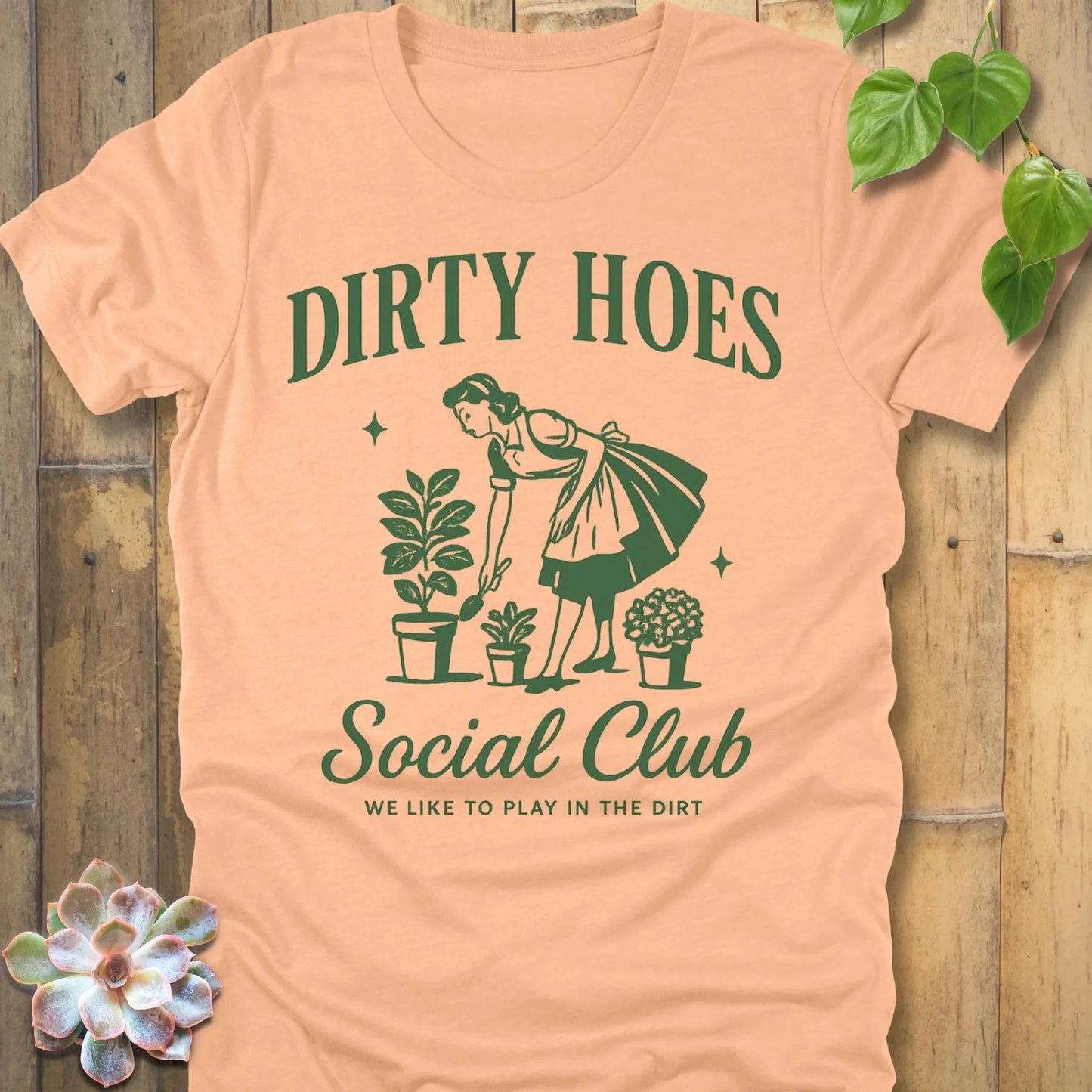Heather Peach / S Dirty Hoes T-Shirt T-Shirt