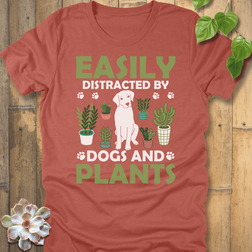 Heather Clay / S Distracted By Dogs T-Shirt T-Shirt