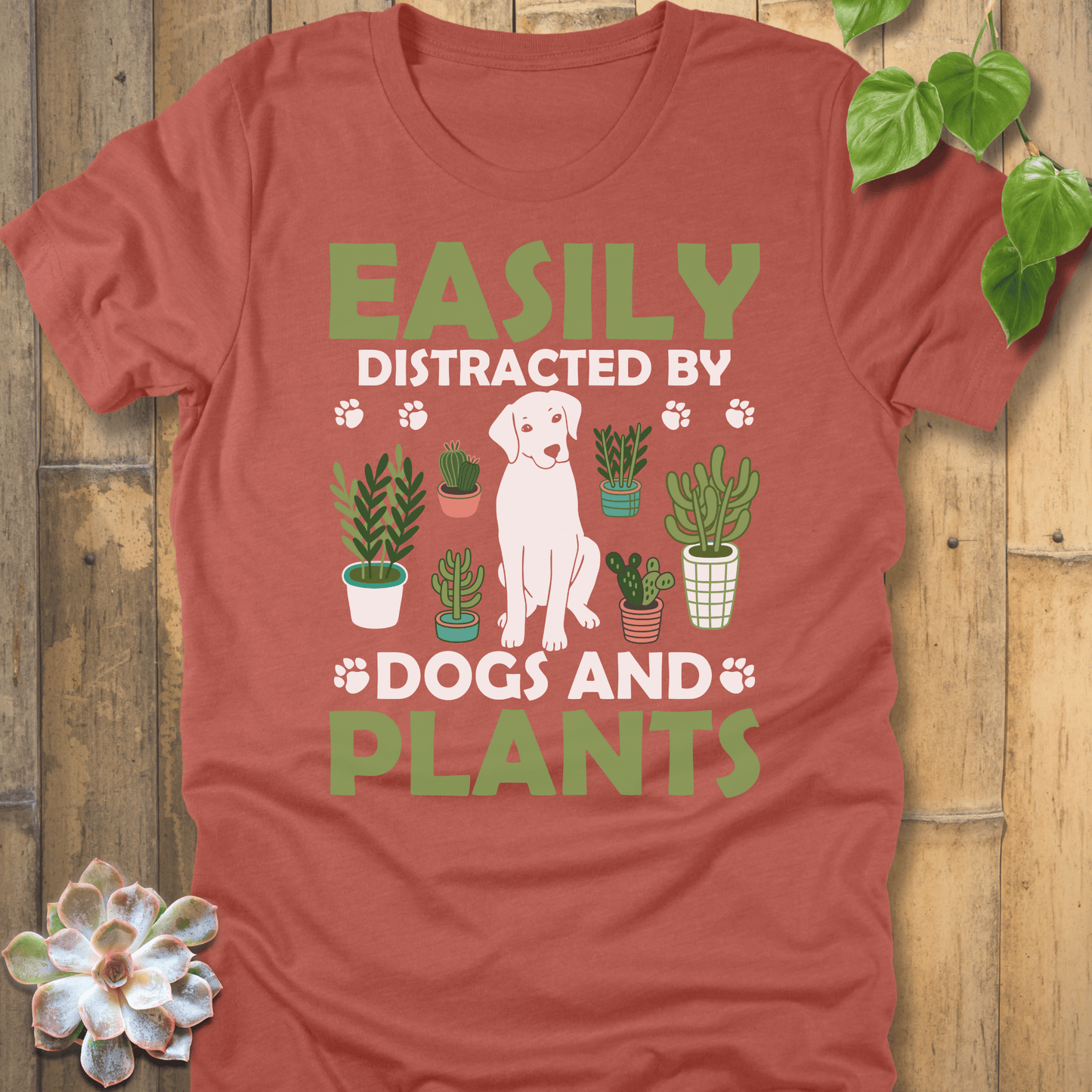 Heather Clay / S Distracted By Dogs T-Shirt T-Shirt