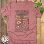 Heather Mauve / S Dragonfly Garden T-Shirt T-Shirt