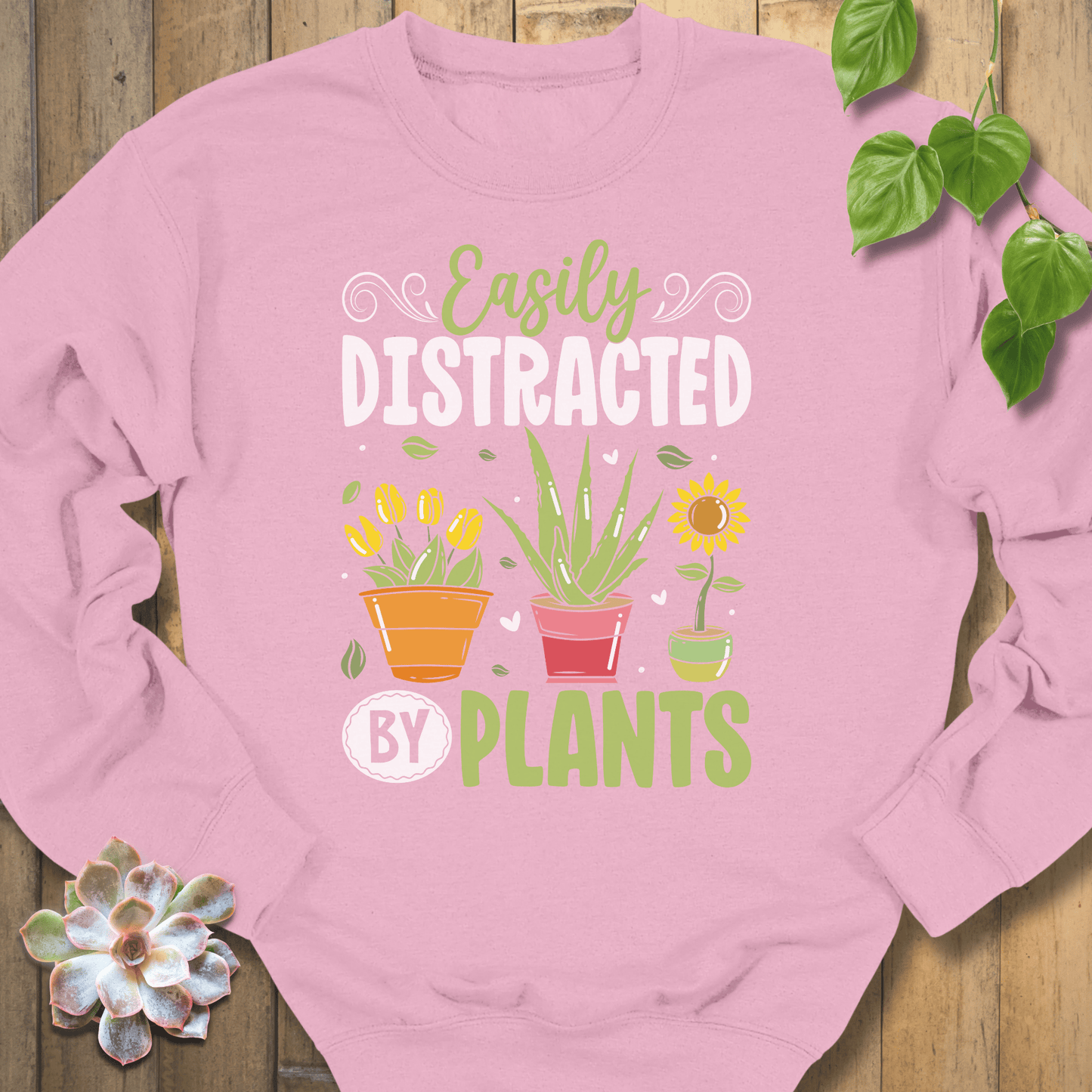 Light Pink / S Easily Distracted Sweatshirt Sweatshirt