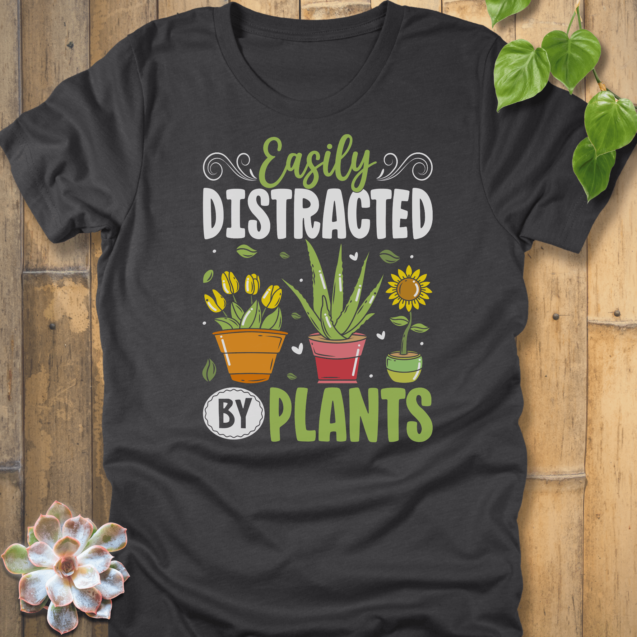 Dark Grey Heather / S Easily Distracted T-Shirt T-Shirt