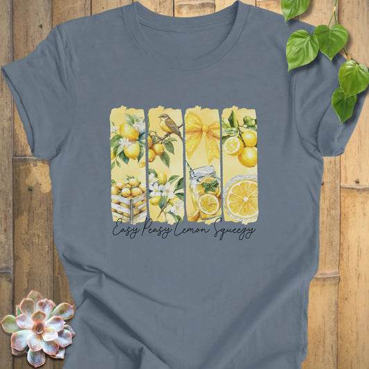 Steel Blue / XS Easy Peazy Lemon Squeezy T-shirt T-Shirt