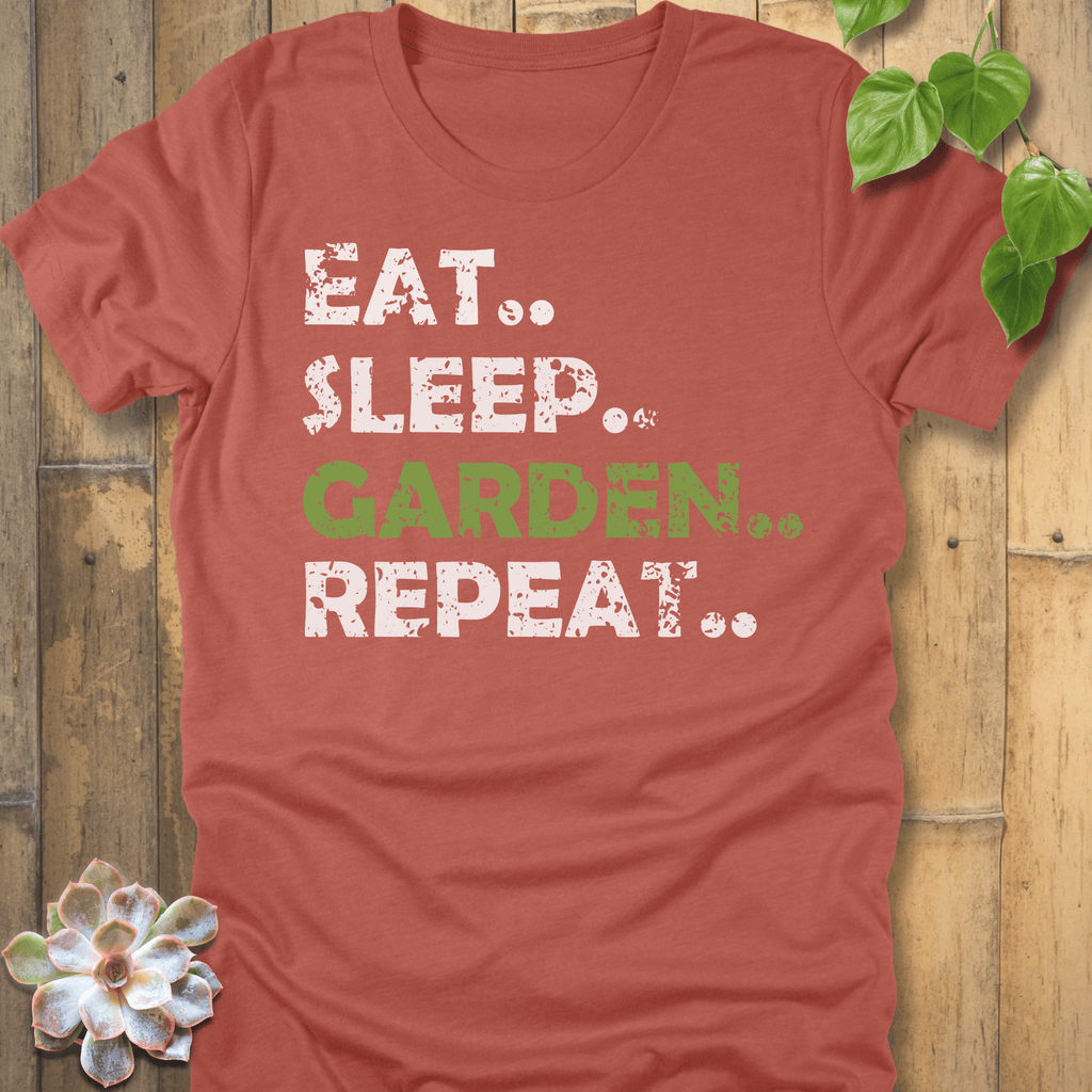 Heather Clay / S Eat, Sleep, Garden, Repeat - T-Shirt T-Shirt